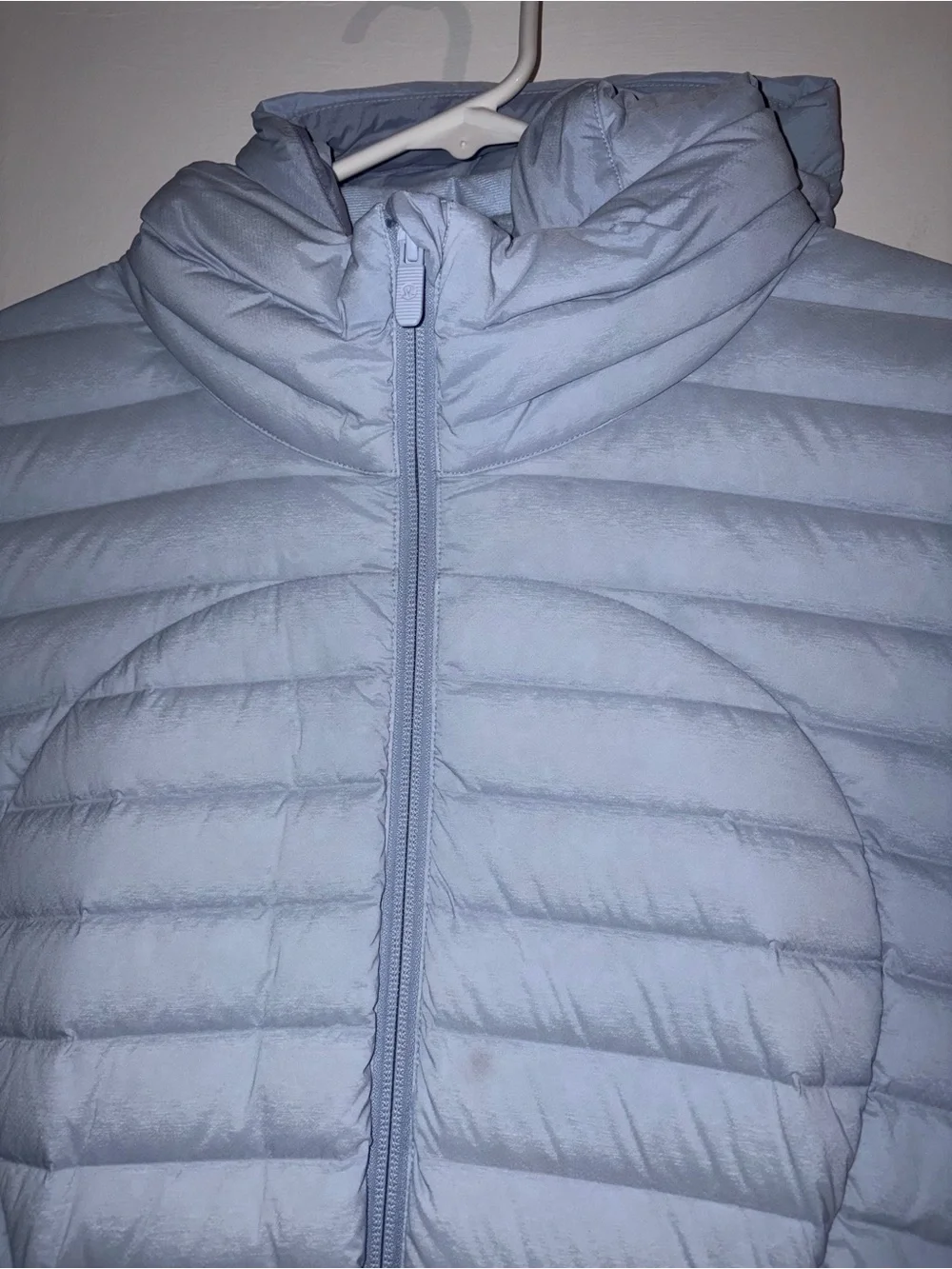 NWOT Lululemon size 14 Blue Packable Puffer Jacket with Hood - Picture 2 of 5